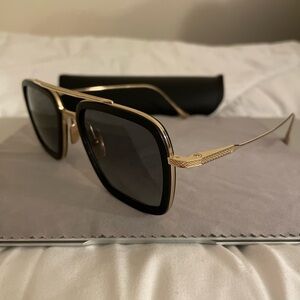 DITA FLIGHT 006 Sunglasses Matte Black & 14k Gold Plated